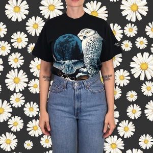 Authentic 90’s Vintage Cliff Bonamie Snowy Owl Tee